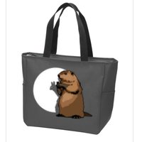 Groundhog Day Shadow Puppet Funny Gift Zip Tote Bag