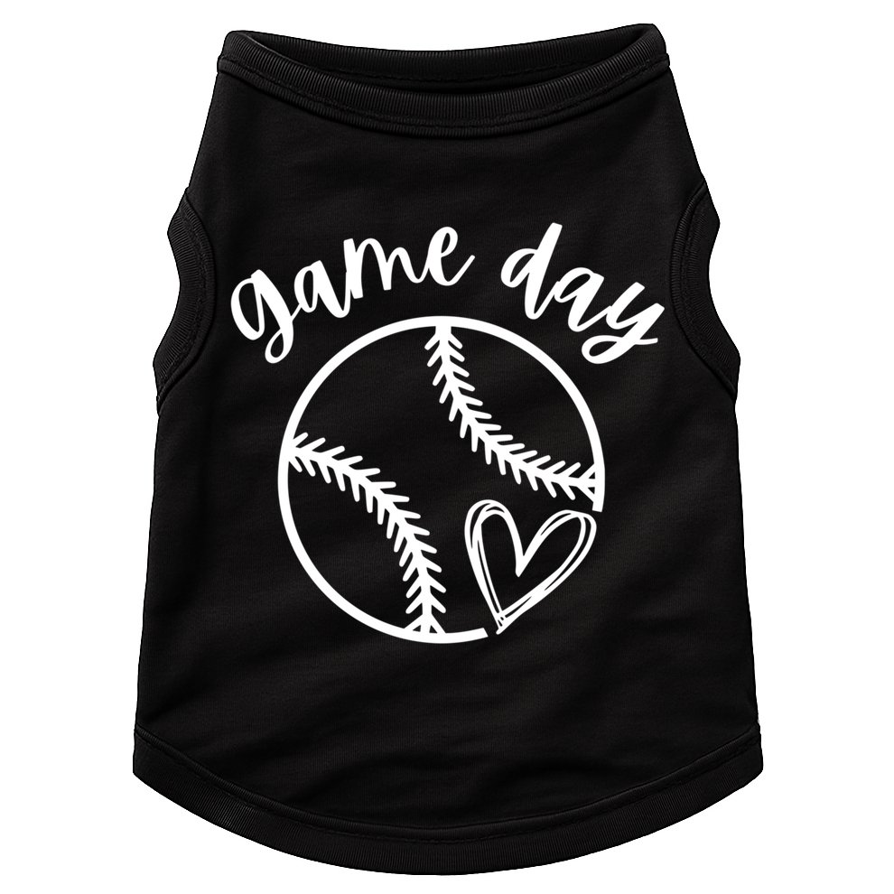 Game Day Softball Heart Love S Or Baseball Great Gift Doggie Tank