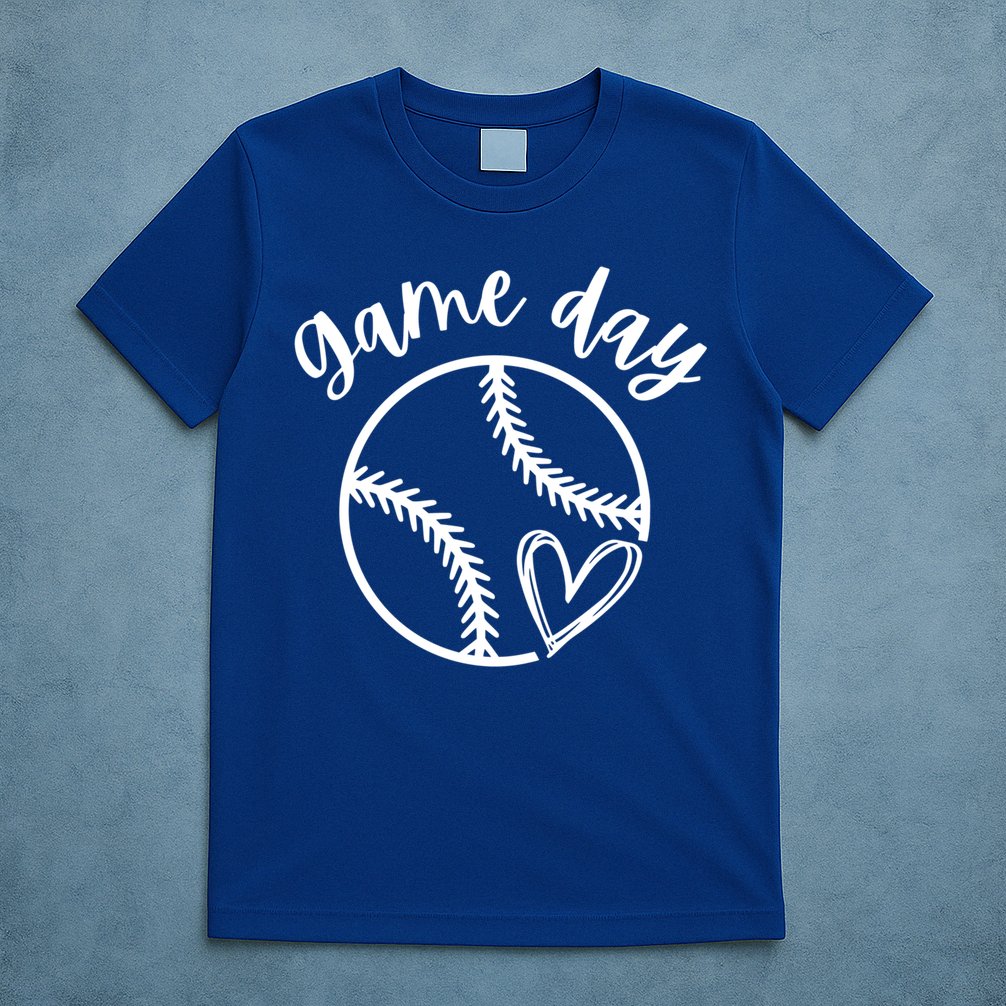 Game Day Softball Heart Love S Or Baseball Great Gift T-Shirt