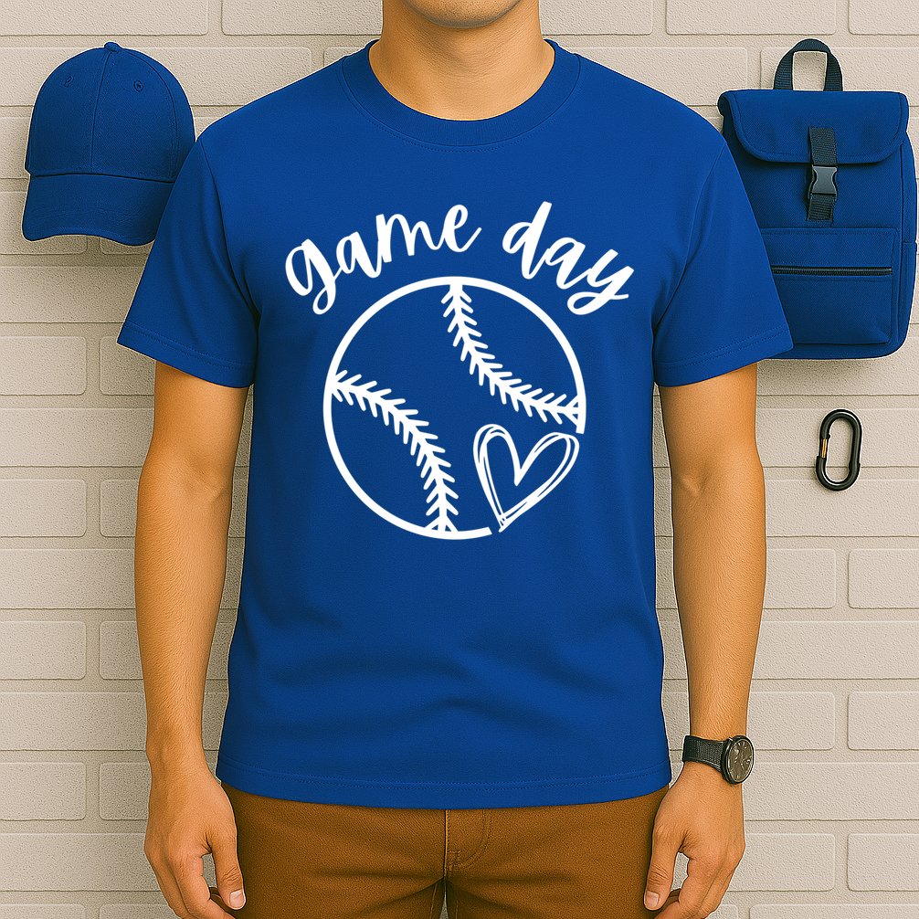 Game Day Softball Heart Love S Or Baseball Great Gift T-Shirt