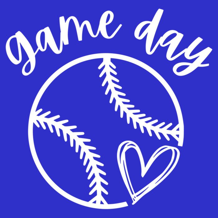 Game Day Softball Heart Love S Or Baseball Great Gift T-Shirt