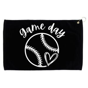 Game Day Softball Heart Love S Or Baseball Gift Grommeted Golf Towel