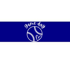 Game Day Softball Heart Love S Or Baseball Gift Bumper Sticker