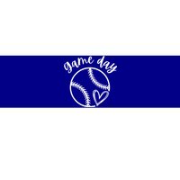 Game Day Softball Heart Love S Or Baseball Gift Bumper Sticker