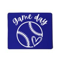 Game Day Softball Heart Love S Or Baseball Gift Mousepad