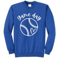 Game Day Softball Heart Love S Or Baseball Gift Tall Sweatshirt