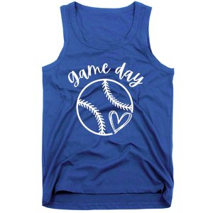 Game Day Softball Heart Love S Or Baseball Gift Tank Top