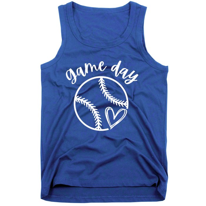 Game Day Softball Heart Love S Or Baseball Gift Tank Top