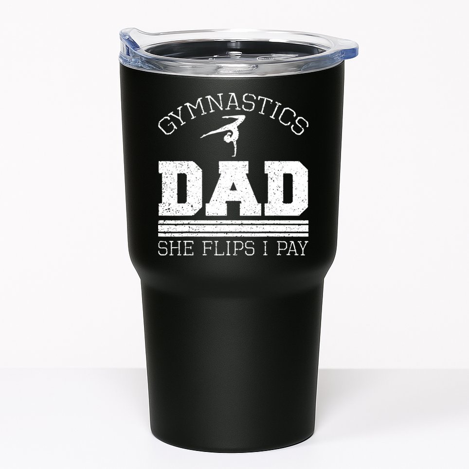 Gymnastics Dad She Flips I Pay Gymnast Balance Gymnastics Tumbler