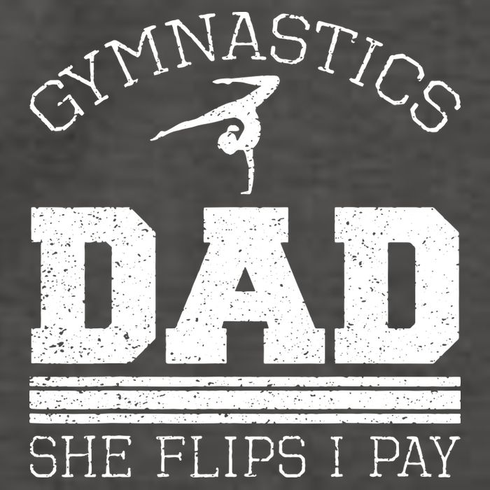 Gymnastics Dad She Flips I Pay Gymnast Balance Gymnastics Vector Backpack