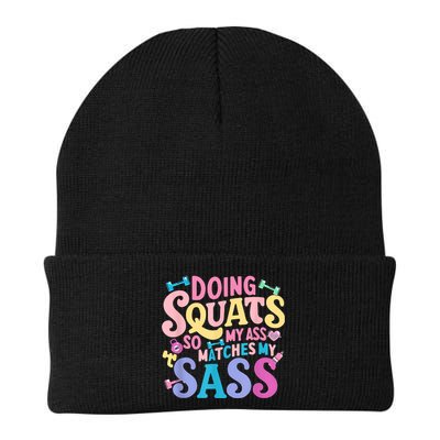 Gym Doing Squats So My Ass Matches My Sass Colorful Beanie