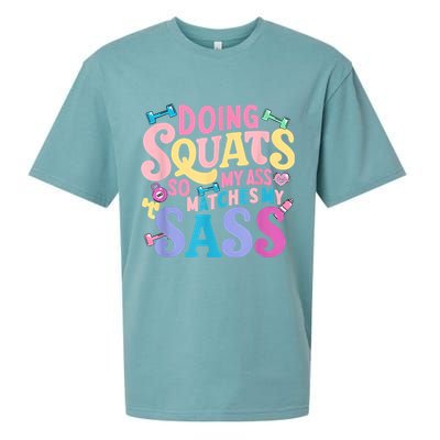 Gym Doing Squats So My Ass Matches My Sass Colorful Sueded Cloud Jersey T-Shirt