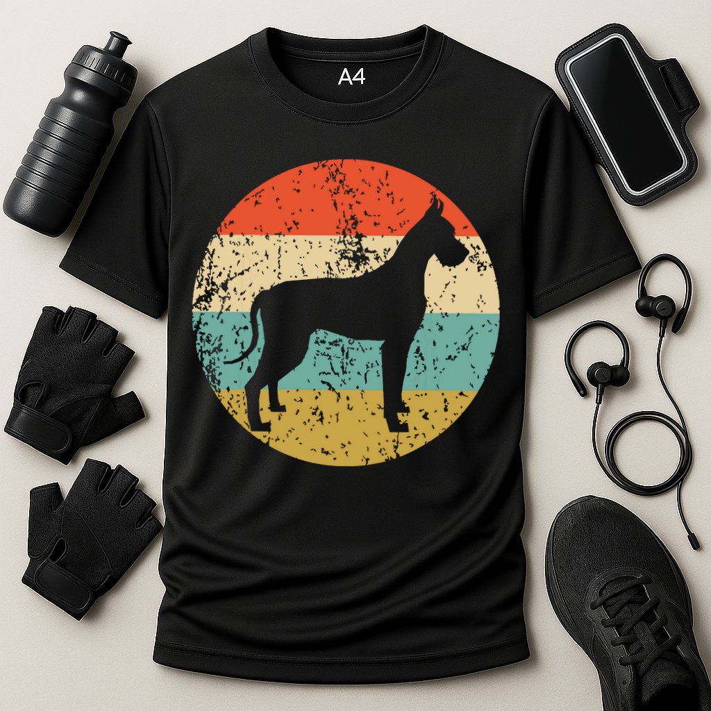 Great Dane Shirts Vintage Retro Great Dane Dog Cooling Performance Crew T-Shirt
