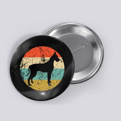 Great Dane Shirts Vintage Retro Great Dane Dog Button