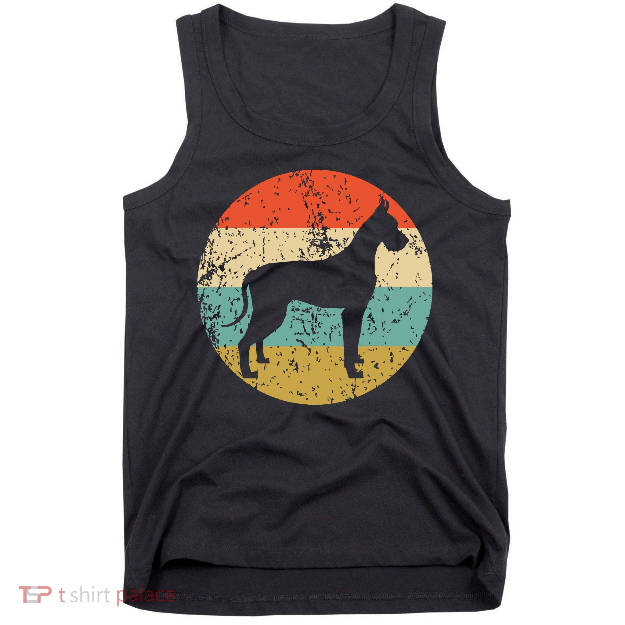 Great Dane Shirts Vintage Retro Great Dane Dog Tank Top