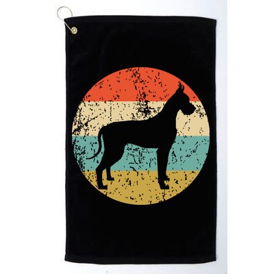 Great Dane Shirts Vintage Retro Great Dane Dog Golf Towel