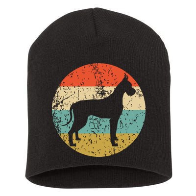 Great Dane Shirts Vintage Retro Great Dane Dog Short Acrylic Beanie