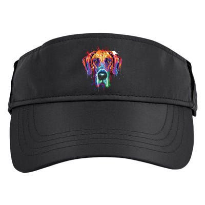 Great Dane Splash Art Dane Shirts Great Dane Gifts Adult Drive Performance Visor