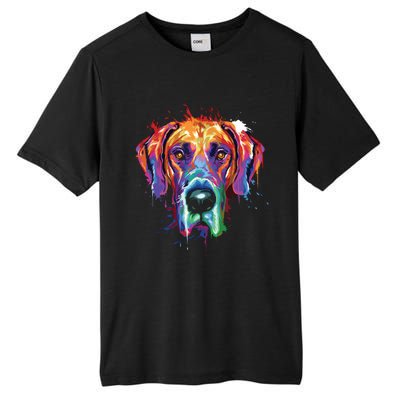 Great Dane Splash Art Dane Shirts Great Dane Gifts Tall Fusion ChromaSoft Performance T-Shirt