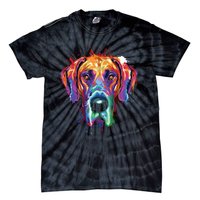 Great Dane Splash Art Dane Shirts Great Dane Gifts Tie-Dye T-Shirt