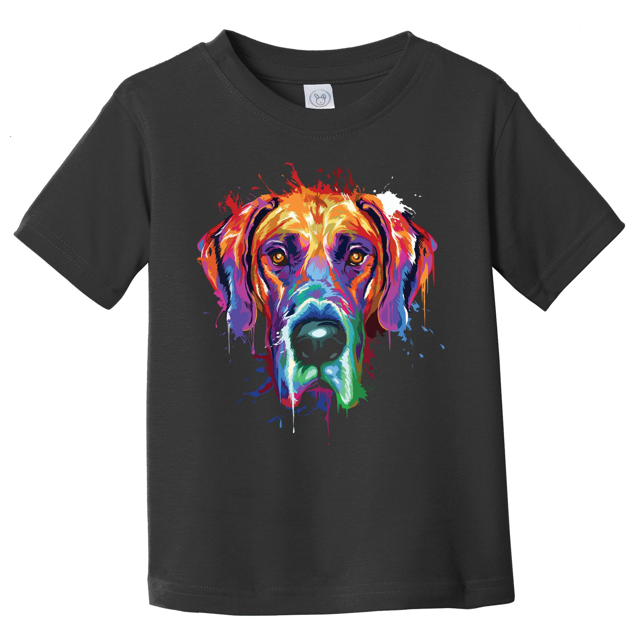 Great Dane Splash Art Dane Shirts Great Dane Gifts Toddler T-Shirt