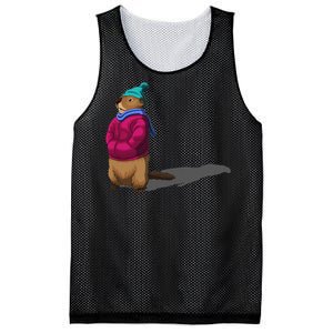 Groundhog Day Shadow Gift Ground Hog Mesh Reversible Basketball Jersey Tank