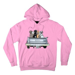 Great Dane Squad Pickup Truck Top For Men Large Dog Dad Hoodie