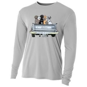 Great Dane Squad Pickup Truck Top For Men Large Dog Dad Cooling Performance Long Sleeve Crew