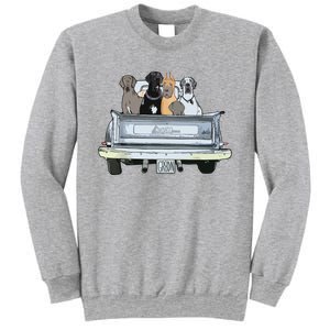 Great Dane Squad Pickup Truck Top For Men Large Dog Dad Sweatshirt