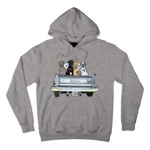 Great Dane Squad Pickup Truck Top For Men Large Dog Dad Tall Hoodie