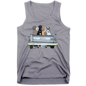 Great Dane Squad Pickup Truck Top For Men Large Dog Dad Tank Top