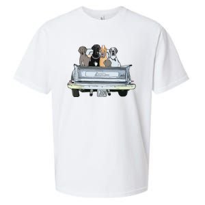 Great Dane Squad Pickup Truck Top For Men Large Dog Dad Sueded Cloud Jersey T-Shirt