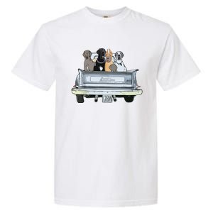 Great Dane Squad Pickup Truck Top For Men Large Dog Dad Garment-Dyed Heavyweight T-Shirt