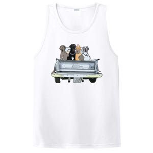 Great Dane Squad Pickup Truck Top For Men Large Dog Dad PosiCharge Competitor Tank