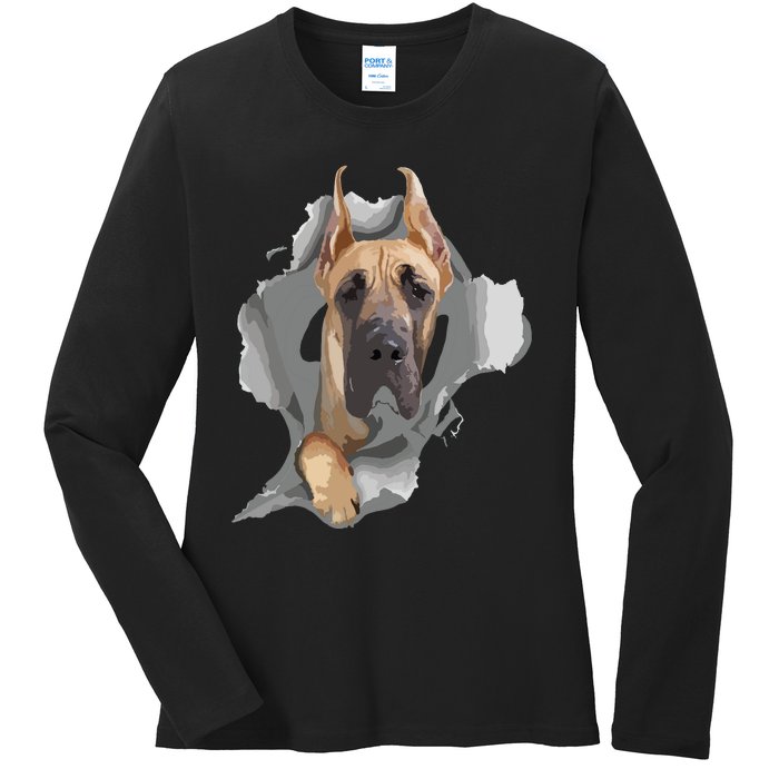 Great Dane Shirts Great Dane Lover Shirts Great Dane Ladies Long Sleeve Shirt