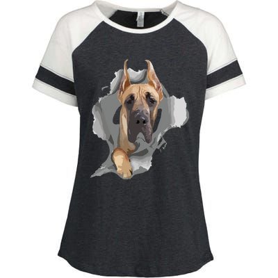 Great Dane Shirts Great Dane Lover Shirts Great Dane Enza Ladies Jersey Colorblock Tee