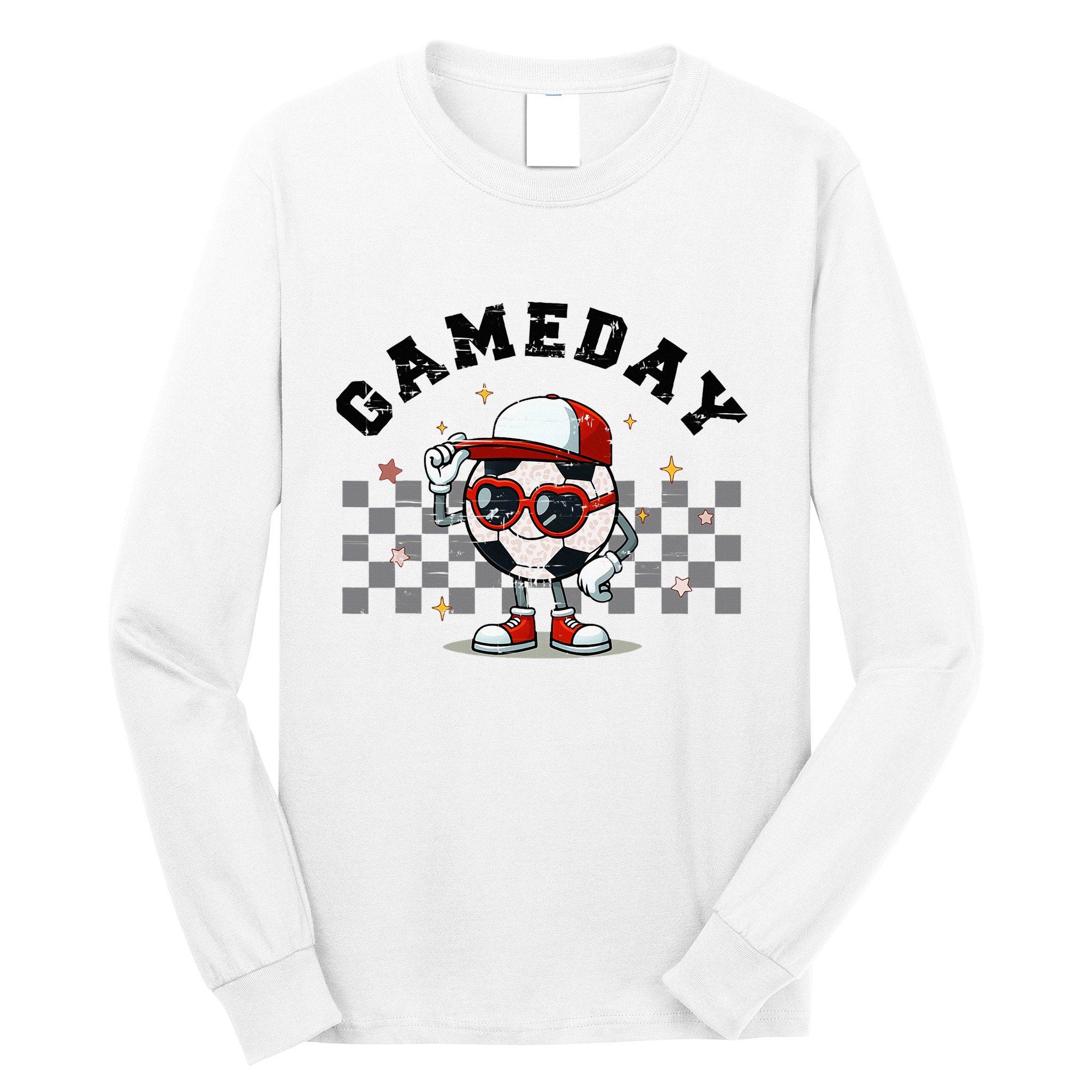 Game Day Soccer Funny Game Day Soccer Sport Lover Long Sleeve Shirt