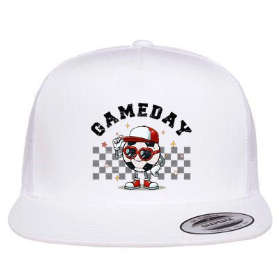 Game Day Soccer Funny Game Day Soccer Sport Lover Flatbill Hat