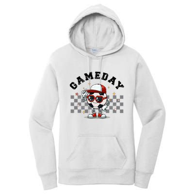 Game Day Soccer Funny Game Day Soccer Sport Lover Women's Pullover Hoodie