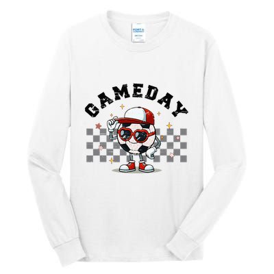 Game Day Soccer Funny Game Day Soccer Sport Lover Tall Long Sleeve T-Shirt