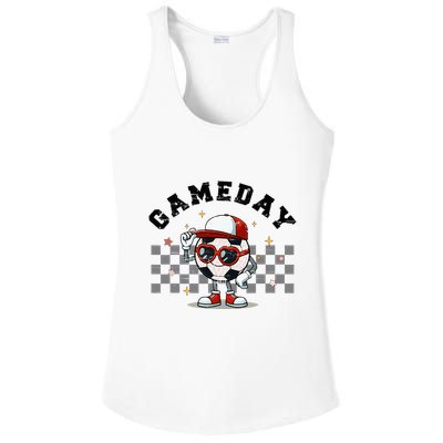 Game Day Soccer Funny Game Day Soccer Sport Lover Ladies PosiCharge Competitor Racerback Tank