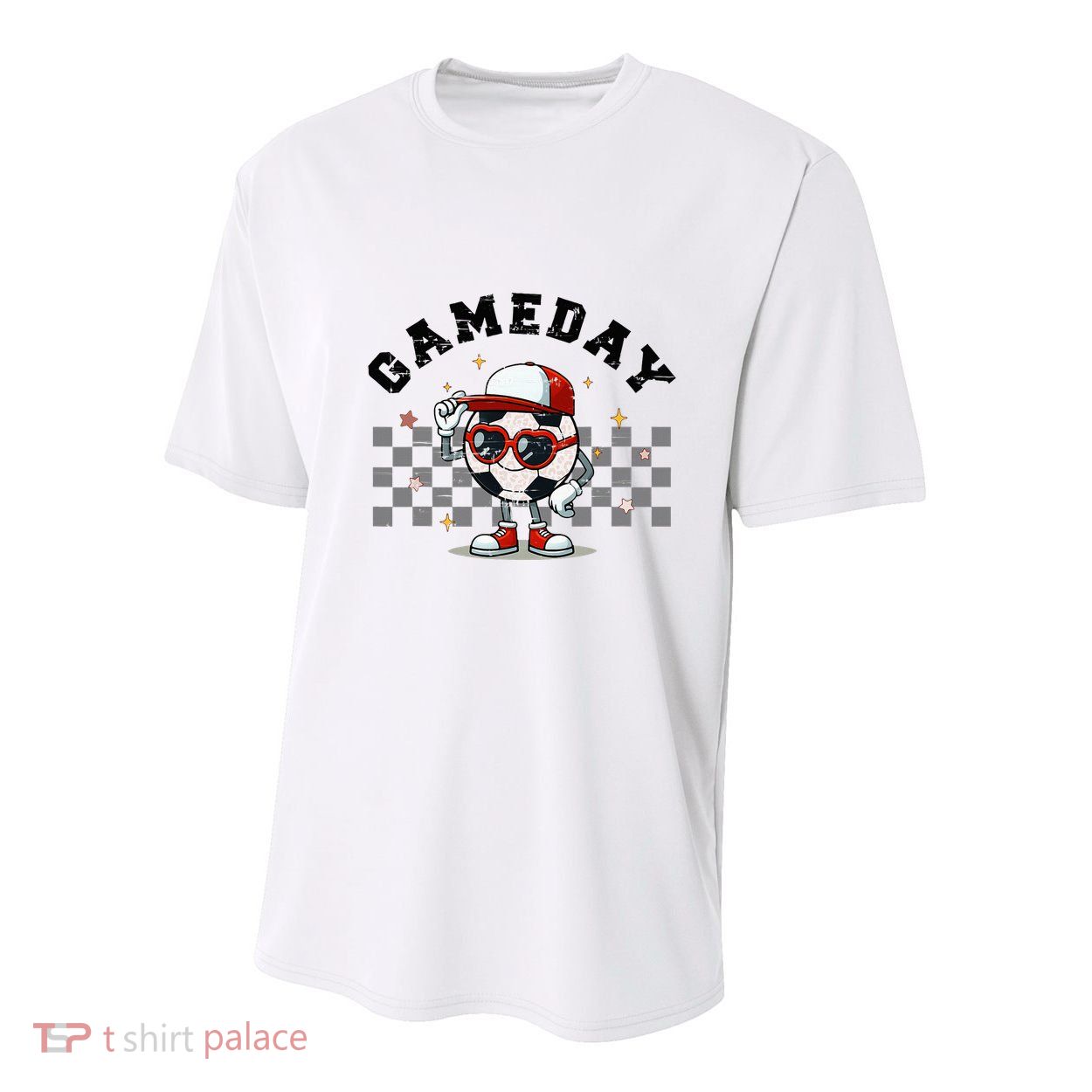 Game Day Soccer Funny Game Day Soccer Sport Lover Youth Performance Sprint T-Shirt