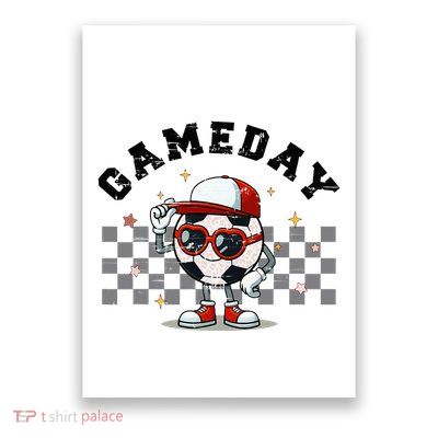 Game Day Soccer Funny Game Day Soccer Sport Lover Poster