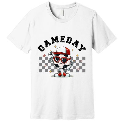 Game Day Soccer Funny Game Day Soccer Sport Lover Premium T-Shirt