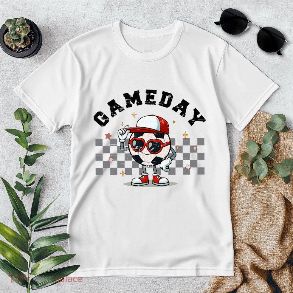 Game Day Soccer Funny Game Day Soccer Sport Lover Premium T-Shirt