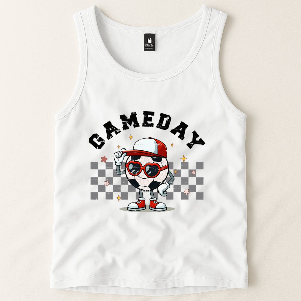 Game Day Soccer Funny Game Day Soccer Sport Lover Tank Top