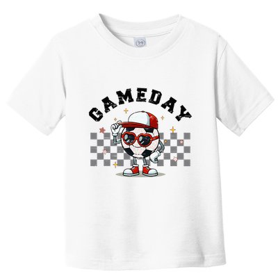 Game Day Soccer Funny Game Day Soccer Sport Lover Toddler T-Shirt