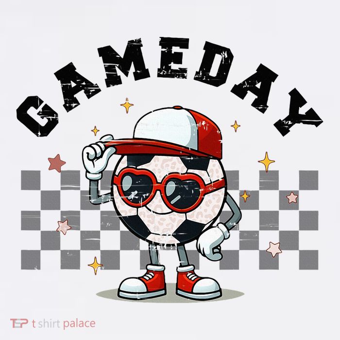 Game Day Soccer Funny Game Day Soccer Sport Lover Womens T-Shirt