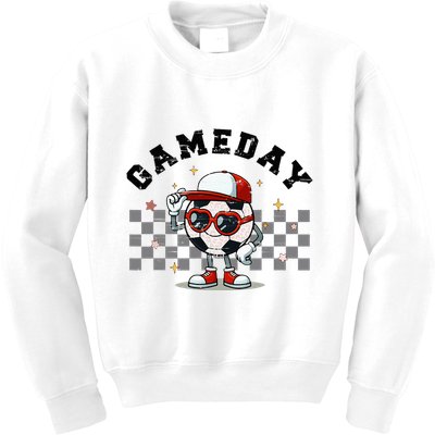 Game Day Soccer Funny Game Day Soccer Sport Lover Kids Sweatshirt