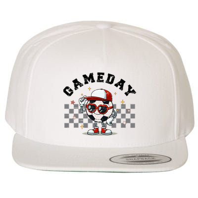 Game Day Soccer Funny Game Day Soccer Sport Lover Wool Snapback Cap